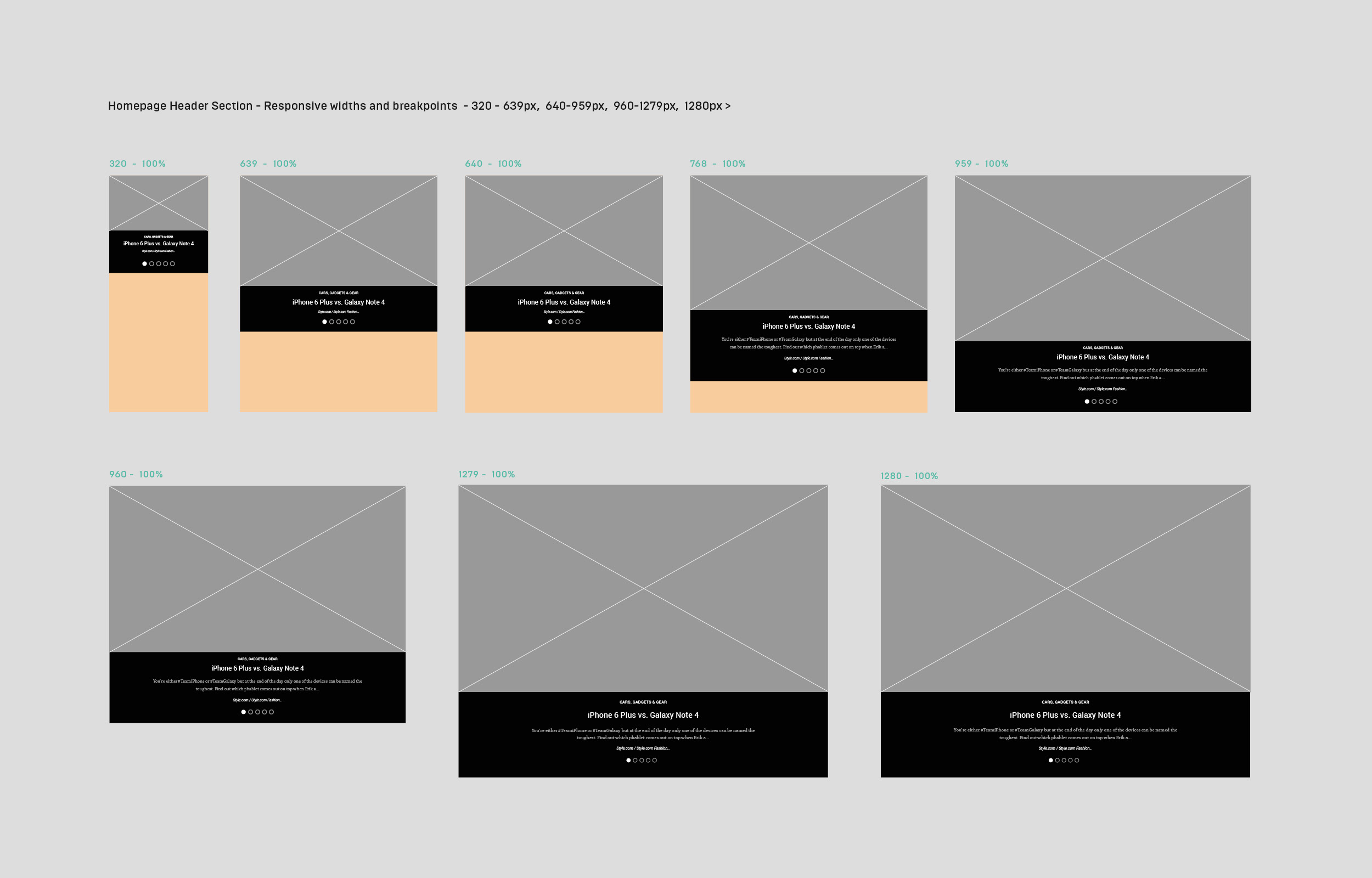 The Scene wireframes