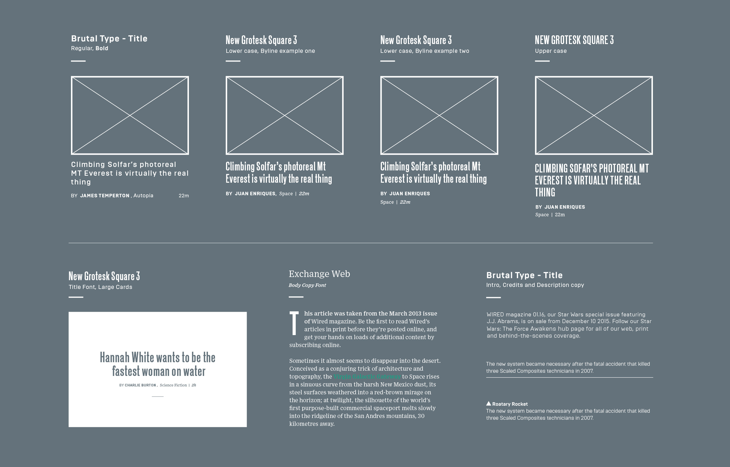 Wired wireframes